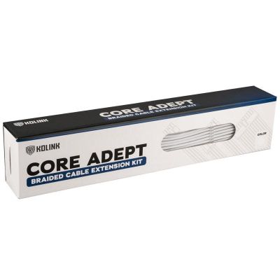 Sleeved Extension Cable Kit Kolink Core, White