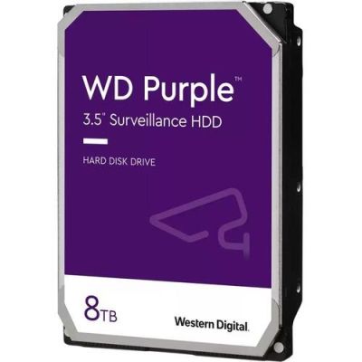 HDD WD Purple, 8TB, 5640rpm, 128MB, SATA 3, WD84PURZ