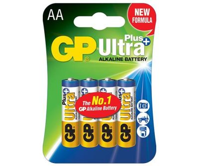 GP Alkaline battery ULTRA PLUS LR6 AA / 4 pcs. pack / 1.5V GP