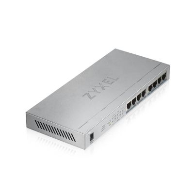 Switch ZyXEL GS1008-HP, 8 Port Gigabit PoE+ unmanaged, 60W