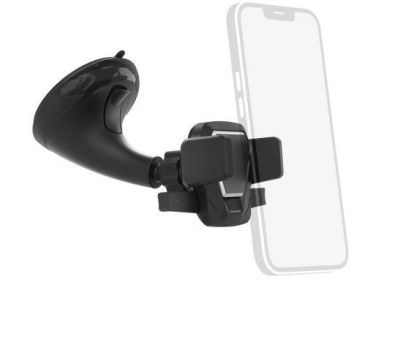 Hama "Easy Snap" Car Mobile Phone Holder with Suction Cup, 360-degree Rotation, Universal