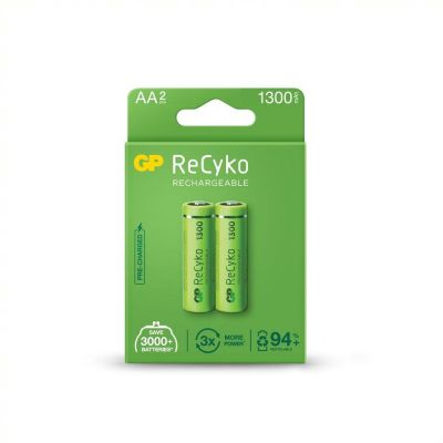 Rechargeable battery GP R6 AA  130AAHC-EB2 1300mAh NiMH 2pc in blister GP