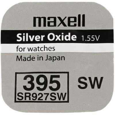 Button Battery Silver MAXELL SR-927 SW ;395;399;AG7  1.55V
