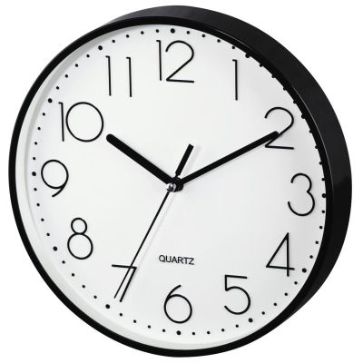 Стенен часовник Hama PG-220, Ниско ниво на шум, Черен