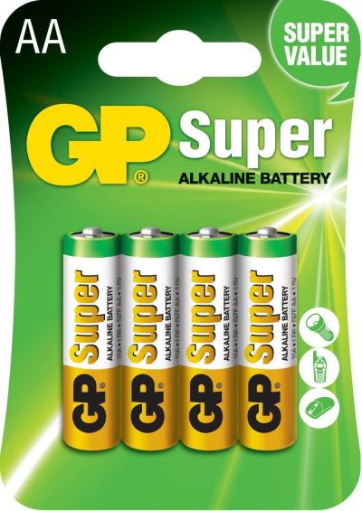 GP Alkaline battery SUPER LR-6 AA /4 pcs./ 1.5V