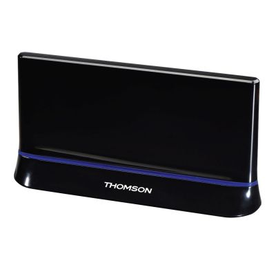 Thomson ANT1538 Indoor Antenna for TV/Radio, HDTV/3D, DVB-T/T2, Active, Perf. 45, black