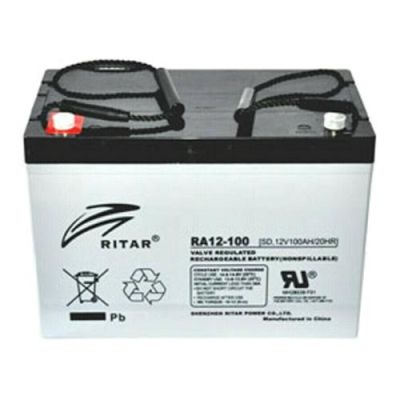 Lead Battery (RA12-100S) AGM 12V / 100 Ah - 306.5 / 168.5 / 210mm  F15(M6) RITAR