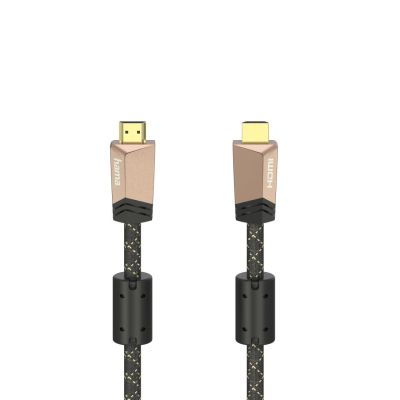 Hama Premium HDMI™ cable with Ethernet, plug - plug, ferrite, metal, 3.0 m