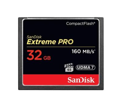 Memory card SANDISK Extreme PRO, CompactFlash, 32GB VPG-65, 160 Mb/s