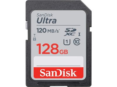 Memory card  SANDISK Ultra SDXC, 128GB, Class 10, U1, 120 Mb/s