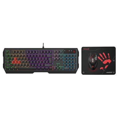 A4Tech B1700 Bloody USB Gaming Esports Keyboard, Pad And Mouse Combo