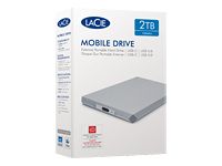 LACIE Mobile Drive USB-C 2TB 2.5inch Space Grey No data cable