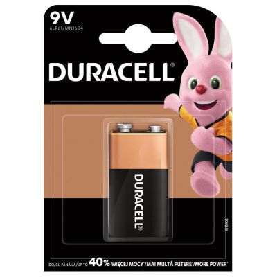 DURACELL Alkaline battery 6LF22 R22 9V  1pk блистер BASIC DURACELL