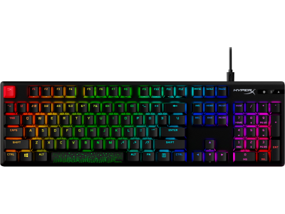 Gaming mechanical keyboard HyperX Alloy Origins PBT, HyperX Aqua Switch, RGB