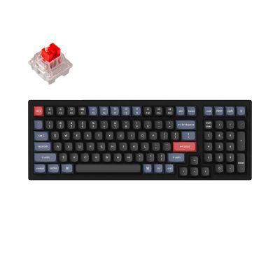 Mechanical Keyboard Keychron Keychron K4 Pro Hot-Swappable Full-Size K Pro Red Switch White LED