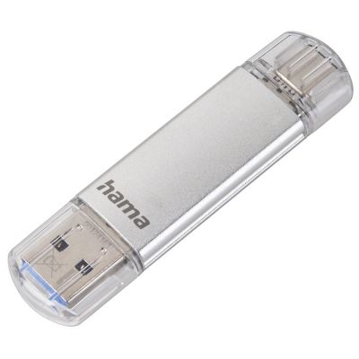 Hama "C-Laeta" USB Flash Drive, Type-C USB 3.1/USB 3.0, 32 GB, 40 MB/s, silver