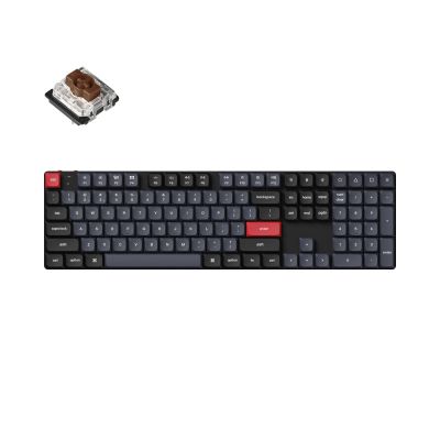 Mechanical Keyboard Keychron K5 Pro QMK/VIA Full-Size Low-Profile Gateron(Hot Swappable) Brown Switches RGB Backlight