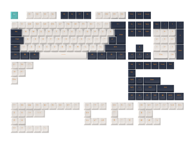 Капачки за механична клавиатура Dark Project - Navy Blue ANSI & ISO