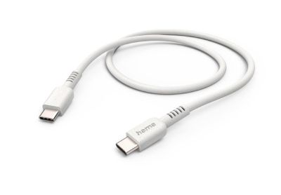 Кабел за зареждане HAMA "Eco", USB-C - USB-C, 1 м, бял