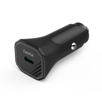 Hama "Eco" Car Charger, USB-C, Power Delivery (PD) / Qualcomm® 3.0, 25 W, black