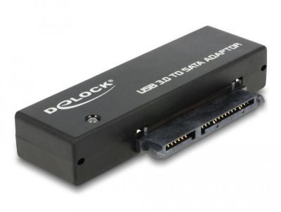 Delock Converter SuperSpeed USB 5 Gbps (USB 3.2 Gen 1) to SATA 6 Gbps incl. power supply