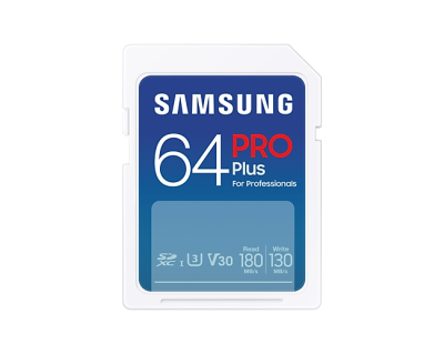 Memory card Samsung PRO Plus SD Card (2023), 64GB, White