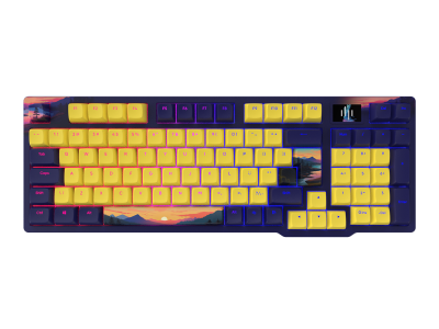 Gaming Mechanical Keyboard Dark Project 98A Sunset RGB TKL - G3MS Sapphire Switches, PBT