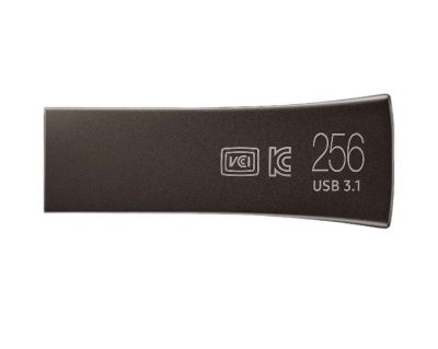 Samsung USB Flash Drive BAR Plus, 256GB, USB-A, Titanium Gray