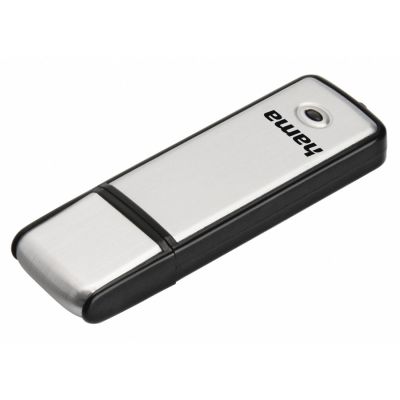 Hama "Fancy" USB Flash Drive, USB 2.0, 16 GB, 10MB/s, bl./silver
