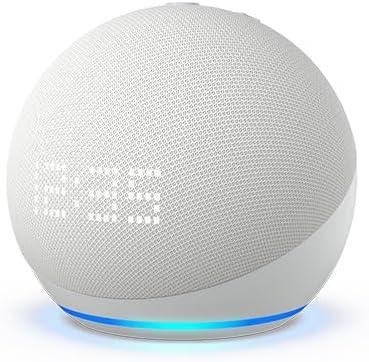 Multimedia Speaker with clock Amazon Echo Dot 5, White