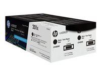 HP 201X original LaserJet Toner cartridge CF400XD Black High Yield 2-pack