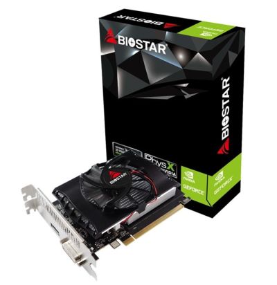 Graphic card BIOSTAR GeForce GT1030, 2GB, DDR4, 64bit, DVI-I, HDMI