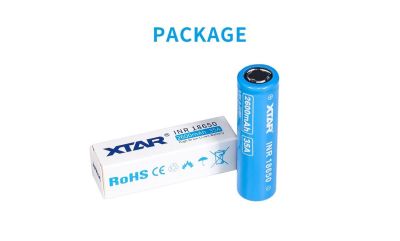 Rechargeable Battery XTAR 18650  2600mAh, Li-ion