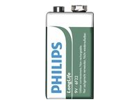 Philips Longlife battery 9V (E), 1-foil