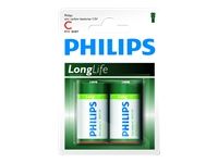 PHILIPS battery longlife C 2TK/PK