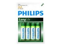 PHILIPS battery longlife AA  4TK/PK
