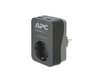 APC Essential SurgeArrest 1 Outlet 2 USB Ports Black 230V