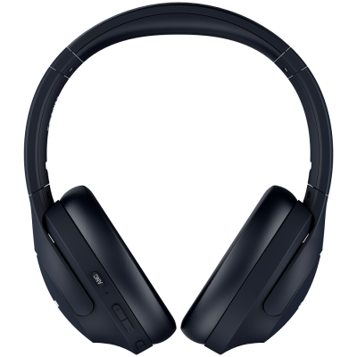 CANYON OnRiff 10, Canyon Bluetooth headset,with microphone,with Active Noise Cancellation function, BT V5.3 AC7006, battery 300mAh, Type-C charging plug, PU material, size:175*200*84mm, charging cable 80cm and audio cable 150cm, Black, weight:253g