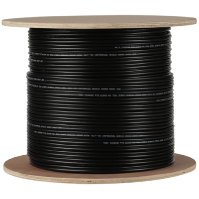 Coaxial cable RG59+2C power cable, 200 m.