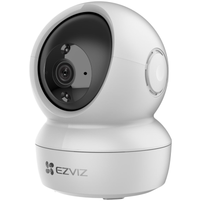Ezviz H6c 4MP IP Pan & Tilt Smart Home Camera, F2.4@1/3" Progressive Scan CMOS; 4mm, view angle: 85°(Diagonal), 75° (Horizontal), 45°(Vertical); H.265; 2560 × 1440; Max:20fps; Micro SD card (Max. 256G); IR up to 10m, RJ45 x1