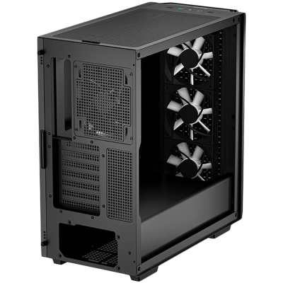 DeepCool CG560, Mid Tower, Mini-ITX/Micro-ATX/ATX/E-ATX, 2xUSB3.0, 1xAudio, 3x120mm Pre-Installed ARGB Fans + 1x140mm Black Fan, Tempered Glass, Mesh Panel, Black R-CG560-BKAAE4-G-1