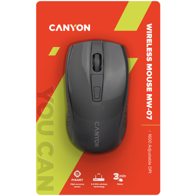 CANYON mouse MW-7 Wireless Black