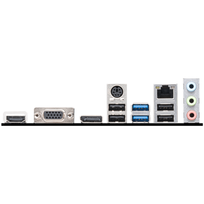 MSI PRO H610M-G, mATX, LGA1700, Dual Channel DDR5 5600+MHz, 1x PCIe x16 slot, 1x M.2 slot, 1x HDMI, 1x VGA, 2x USB 3.2 Gen 1, 4x USB 2.0, 7.1 HD Audio, Realtek ALC897 Codec, 1G LAN, 3Y