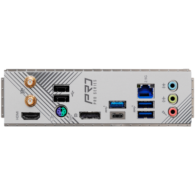 ASROCK MB Desktop B760M Pro RS Wi-Fi (S1700, 4x DDR4, 2x PCIe 4.0 x16, 1x PCIe 4.0 x1, 1x Hyper M.2 PCIe Gen4x4, 4x SATA3, 2x USB-C, 5x USB 3.2, 6x USB 2.0, 1xRJ-45 2.5GB, 2x 802.11ax Wi-Fi, 1x HDMI, 1x DP, 7.1 HD Audio, micro ATX.