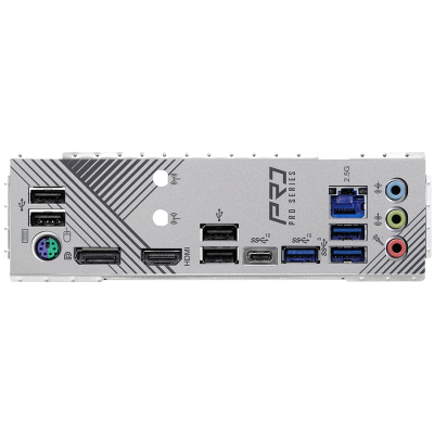 ASROCK MB Desktop Z790 Pro RS (S1700, 4x DDR5, 1x PCIe 5.0 x16, 1x PCIe 4.0 x16, 2x PCIe 3.0 x1, 4x Hyper M.2 PCIe Gen4x4, 8x SATA3 6.0 Gb/s, 2x USB-C, 6x USB 3.2, 6x USB 2.0, 1x RJ-45 2.5GB Lan, 1x HDMI, 1x DP, ATX