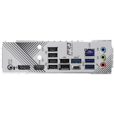 ASROCK MB Desktop B650 PRO RS, AM5, 4x DDR5, 1x PCIe 4.0 x16, 1x PCIe 3.0 x16, 1x Blazing M.2(PCIe Gen5x4), 1x Hyper M.2(PCIe Gen4x4), 1x M.2, 4x SATA3 6.0 Gb/s, 7.1 CH HD Audio, 1x HDMI, 1x DisplayPort, 2.5G LAN, 7x USB 3.2, 9x USB 2.0