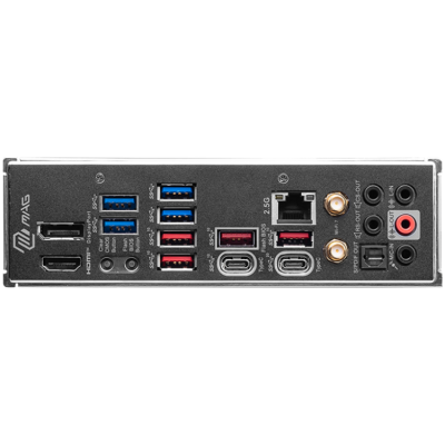 MSI MAG Z790 TOMAHAWK MAX WIFI, ATX, Socket LGA 1700, Dual Channel DDR5 7800+(OC)MHz, 2x PCIe x16 slots, 4x M.2 slots, 1x HDMI, 1x DP, 2x USB 3.2 Gen1, 1x USB 3.2 Gen2, 4x USB 2.0, Type-C, 7.1 HD Audio, 2.5Gbps LAN