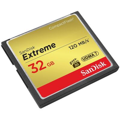 SanDisk Extreme CF 120MB/s, 85MB/s write, UDMA7, 32GB, EAN: 619659123680