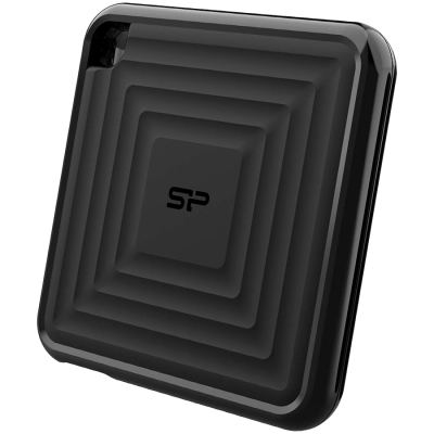Silicon Power PC60 2TB Portable SSD SATAIII USB 3.2 Gen2 (Type-C) Portable SSD, R/W: up to 540MB/s; 500MB/s, Black, EAN: 4713436149972