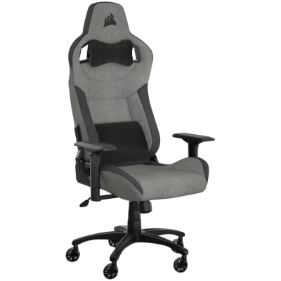 CORSAIR T3 Rush 2023 Fabric Gaming Chair - Grey and Charcoal